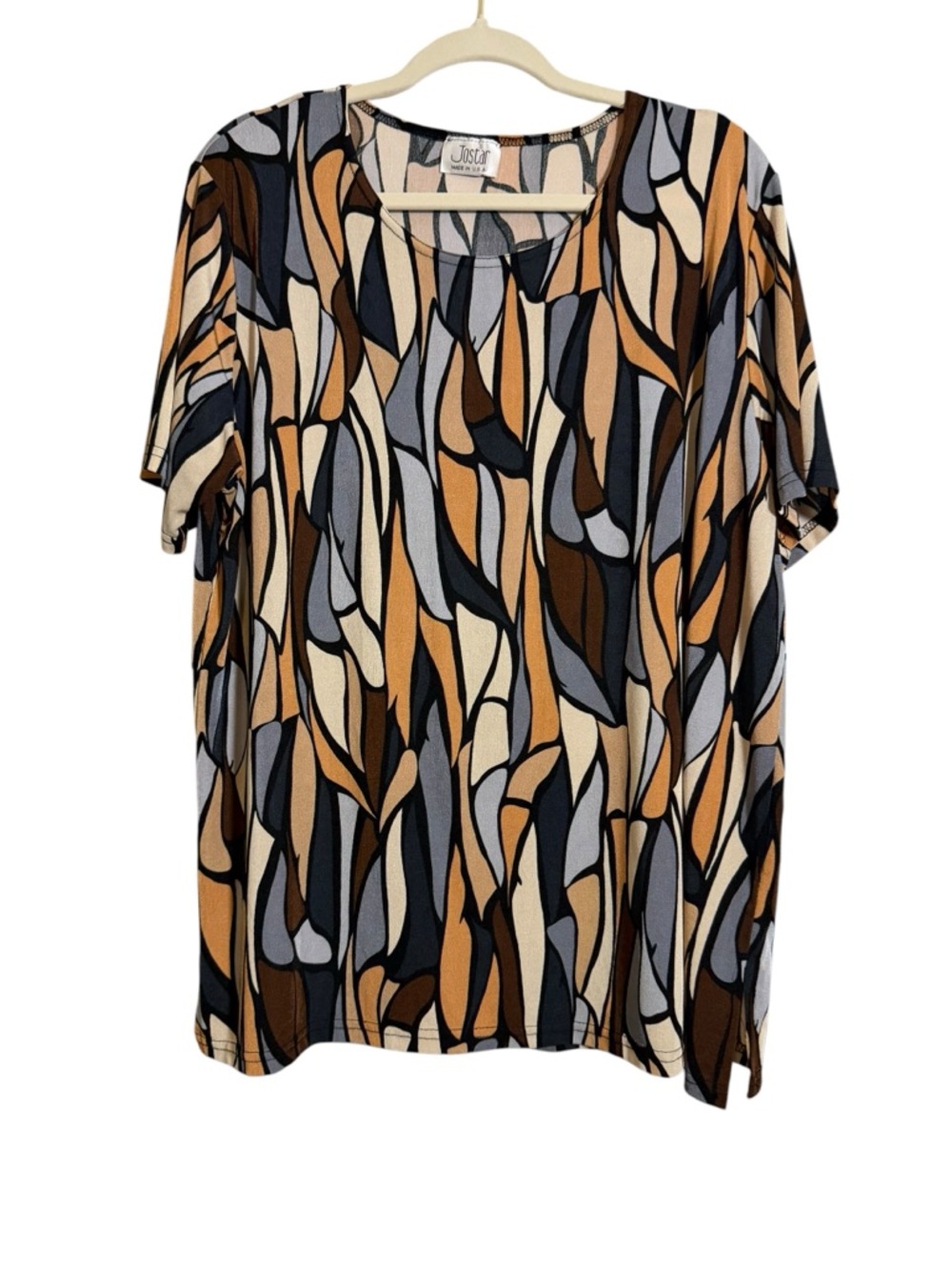 Vintage Jostar multi-brown Top sz XXL
